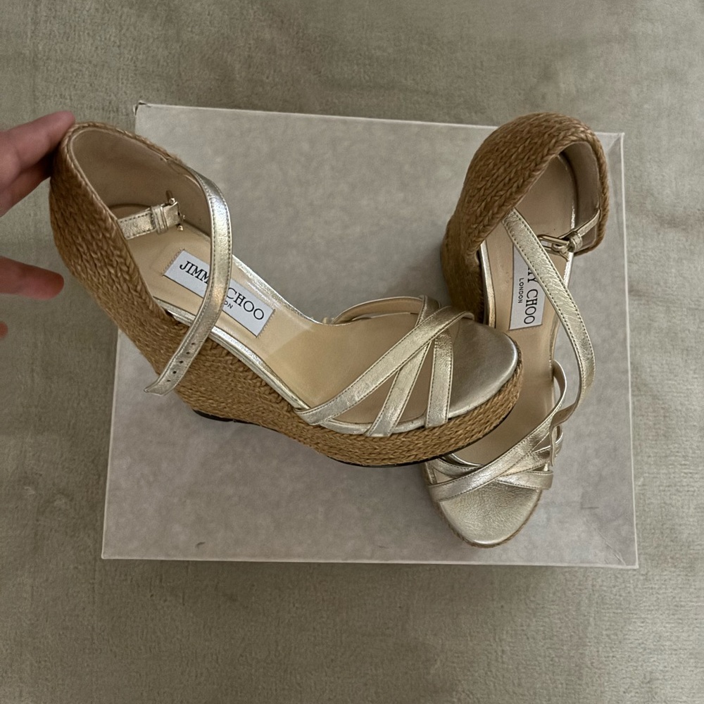Jimmy Choo Delaney Platform Sandals - Picture 4 of 6